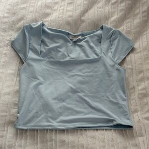Sky Blue Women's Crop Top